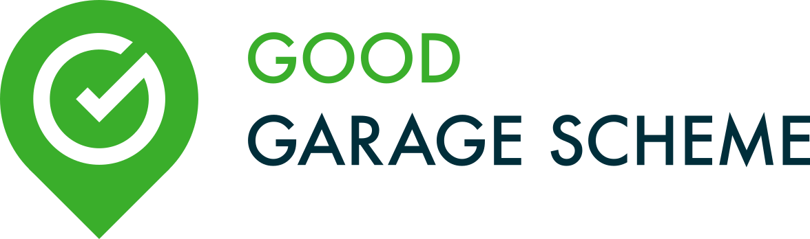 Good Garage Scheme certification logo showing a circular badge with the words Good Garage Scheme; displayed as a small membership badge in the about section indicating trustworthiness and professional endorsement